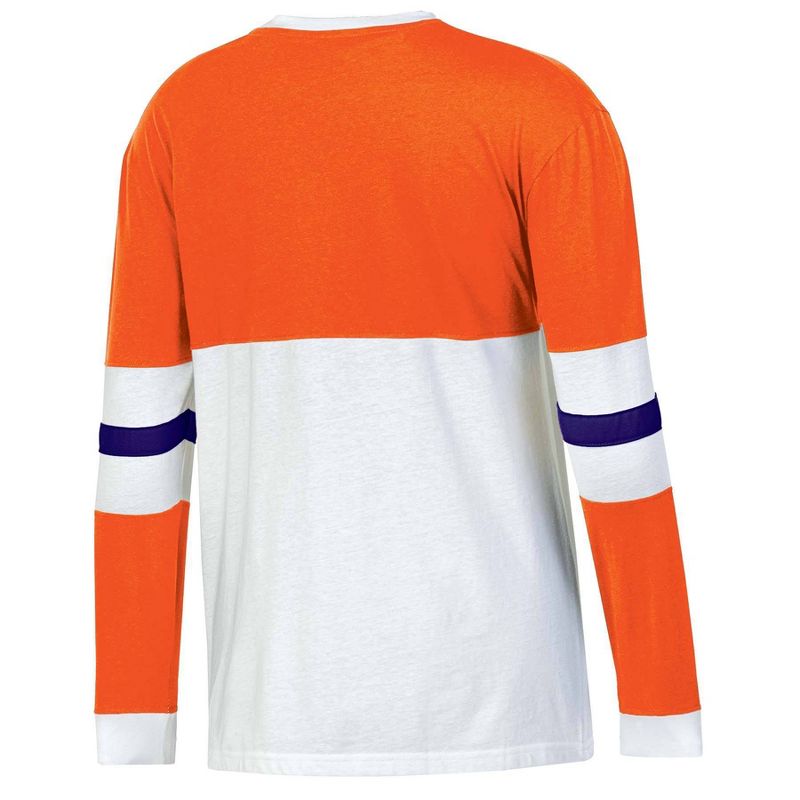 NCAA Clemson Tigers Women&#39;s Long Sleeve Color Block T-Shirt, 2 of 4
