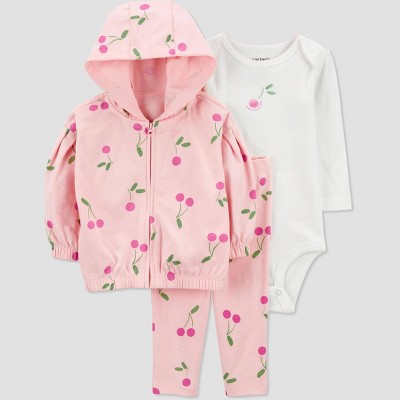 Carter's Just One You® Baby Girls' Cherries Top & Bottom Set - Pink