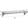 Heavy Duty Stainless Steel Floating Shelves 12 x 48 Inches, Wall Mounted Kitchen Shelf with 220LB Capacity, Easy to Assemble for Kitchen Storage - 3 of 4