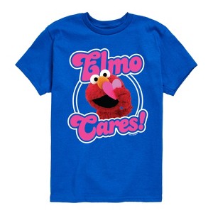 Boys' - Sesame Street - Elmo Cares Short Sleeve Graphic T-Shirt - 1 of 4