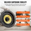 VEVOR 8 Inch in Ceiling Speakers, 200-Watts, Flush Mount Ceiling & in-Wall Speakers System with 8ΩImpedance 89dB Sensitivity, Black - 4 of 4