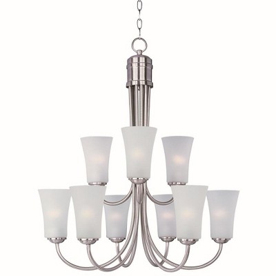 Maxim Lighting Logan 9 - Light Chandelier in  Satin Nickel