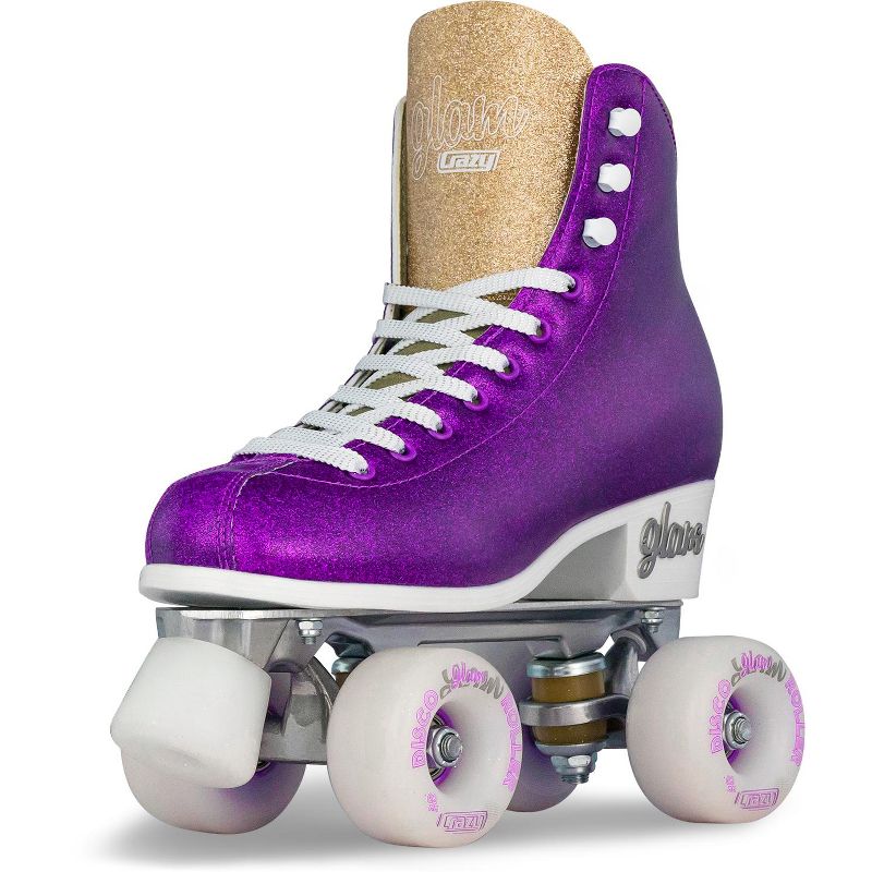 Crazy Skates Glam Roller Skates For Women And Girls - Dazzling Glitter Sparkle Quad Skates, 1 of 8