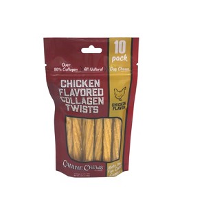 Canine Chews Collagen Twist All Ages Dog Treat with Chicken Flavor - 4.58oz - 1 of 4