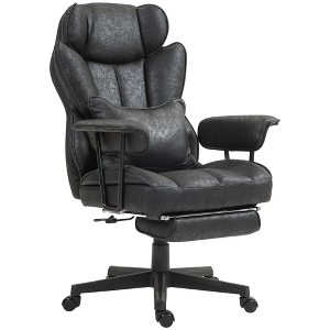 396lbs. Big and Tall Office Chair, Executive Office Chair with Footrest, Lumbar Support, and Reclining Function - 1 of 4