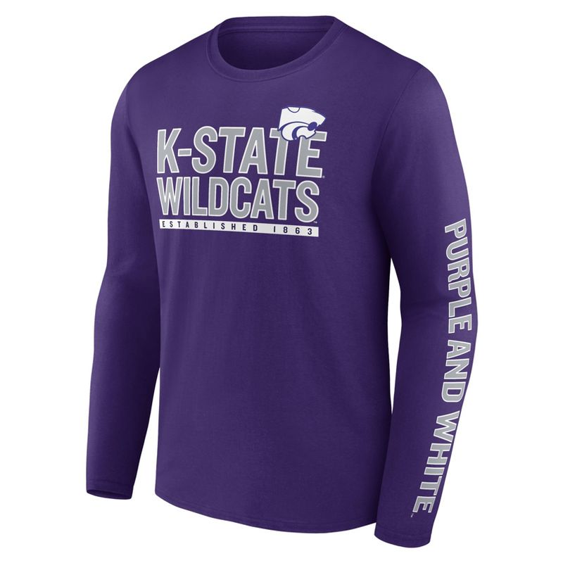NCAA Kansas State Wildcats Men&#39;s Chase Long Sleeve T-Shirt, 2 of 4