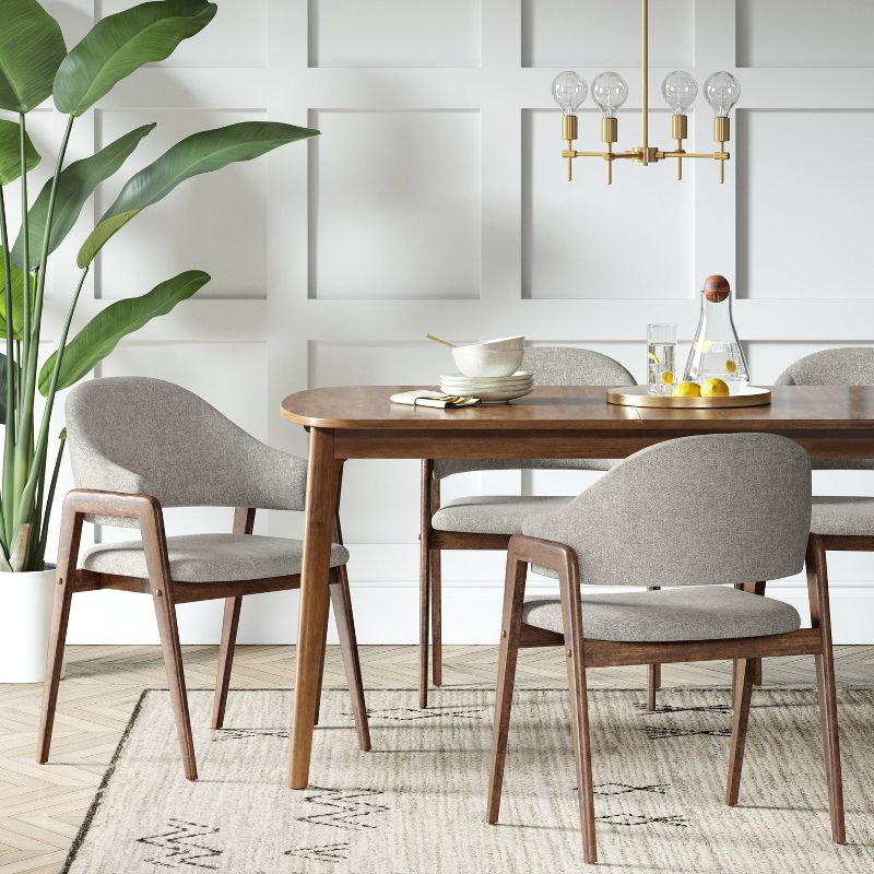 Ingleside Open Back Upholstered Wood Frame Dining Chair - Threshold™, 4 of 5