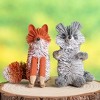Transpac Natural Fiber 2.5 in. Multicolor Spring Bottle Brush Raccoon - 2 of 2