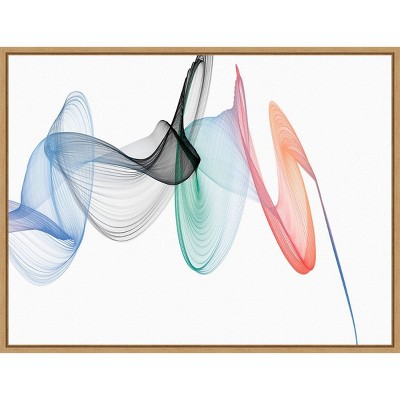 24" x 18" Dynamic Movement II by Irena Orlov Framed Wall Canvas - Amanti Art