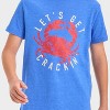 Boys' Short Sleeve 'Lets Get Crackin' Graphic T-Shirt - Cat & Jack™ Blue - 2 of 4