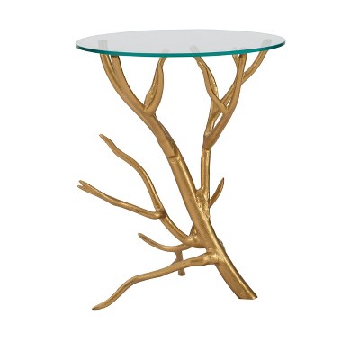 Bertie Branch Side Table Gold - Powell