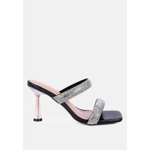 Dolls Rhinestone Embellished Slip On Sandals Women - 1 of 4