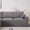 113" Modern U-Shaped Modular Sofa with Full Foam Cushions & Movable Ottoman for Living Room -3irtyhousy - 2 of 4