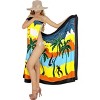 LA LEELA Women's Summer Beach Wrap Bikini Wraps Sarong Swimwear Cover up Skirt Swimsuit Pareo for Women One Size Multicolored, Tree - 3 of 4