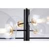 Artcraft Lighting Aurelia 6 - Light Chandelier in  Matte Black/Brass - 4 of 4