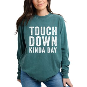 Simply Sage Market Touch Down Kinda Day Garment Dyed Long Sleeve - 1 of 4