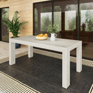 Modern Outdoor Solid Wood Table, 72" - 1 of 4