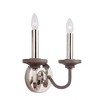 Craftmade Lighting Ashwood 2 - Light Wall Light in  Polished Nickel/Greywood - 2 of 3