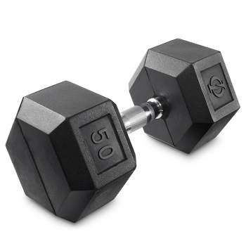 Philosophy Gym Rubber Coated Hex Dumbbell Hand Weights