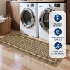 Washable Braided Printed Area Rug, Non Slip Low Pile Foldable Carpet, Soft Thin Stain Resistant Mat for Living Room Bedroom Kitchen - 4 of 4