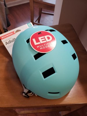 Schwinn Women s Radiant Led Bike Helmet Matte Light Blue Target