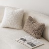LISM 12"x20" Teddy Faux Fur Pillowcases,Decorative Lumbar Pillow Covers Set of 2 - 4 of 4