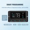 VEVOR Shutter Exhaust Fan, 16'' with Temperature Humidity Controller,  EC-motor, 1550 CFM, 10-Speed Adjustable Wall Mount Attic Fan, Black - 4 of 4