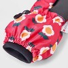 Toddler Girls' Floral Printed Extended Wrist Mittens - Cat & Jack™ Pink - 3 of 3