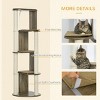 TopComfy Pet Tower Corner Modern Cat Tree Space Saving Tall Multilevel Kitten Tower Sisal Scratching Posts for Cats, White, 18.8"*18.8"*65.3" - 4 of 4