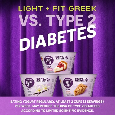 Light + Fit Apple Cinnamon Greek Yogurt - 12g Protein 21.2oz/4ct