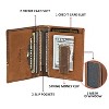 Wrangler Mens Money Clip Wallet Minimalist Slim ID Card Holder Front Pocket Wallet Leather, Gift for Him - 2 of 4