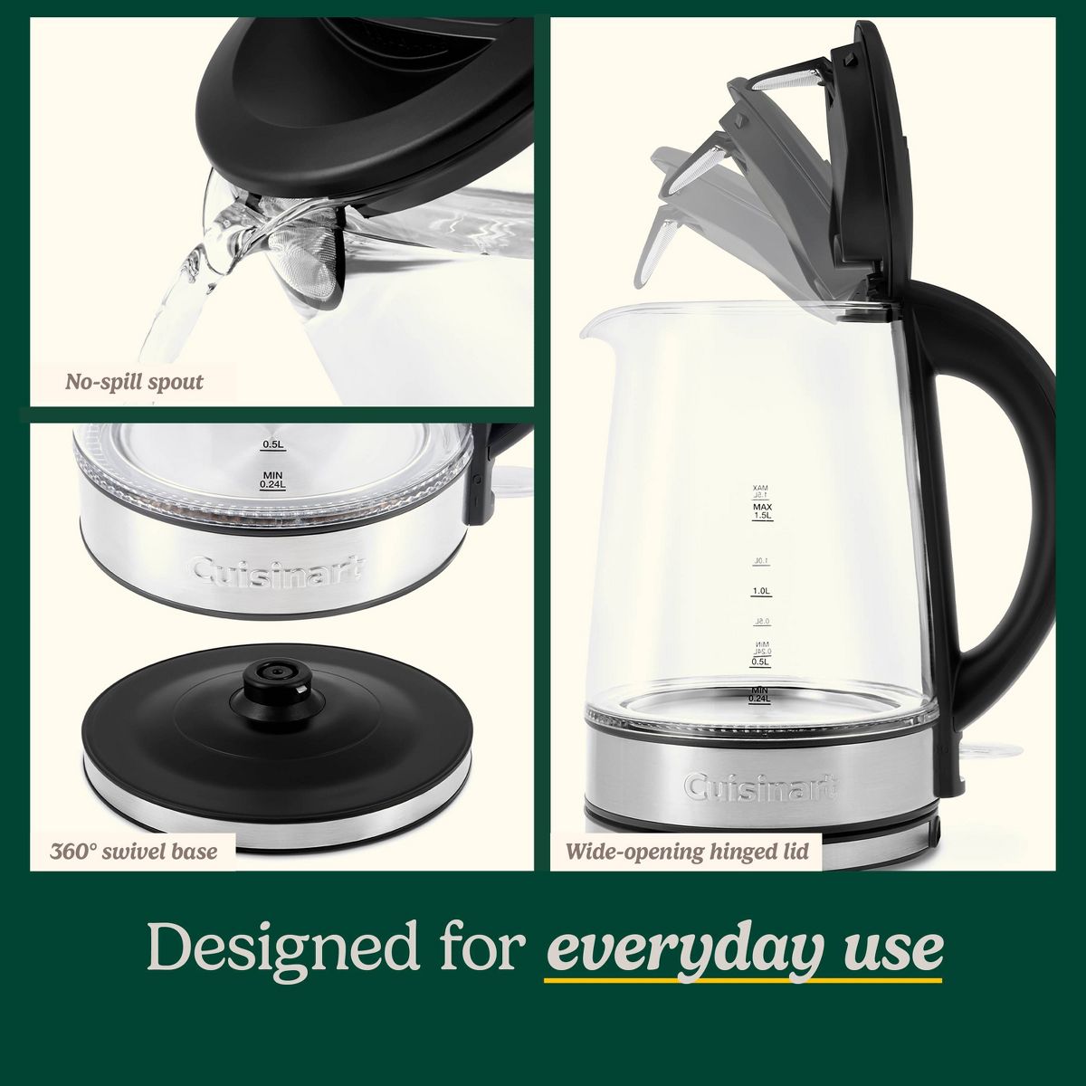 Cuisinart Clear 1.5L Kettle - thumbnail 6