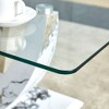 NicBex Modern Transparent Glass Coffee Table with MDF Frame Sleek Design for Living Room, Bedroom - 4 of 4