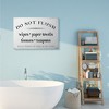 Stupell Industries Don't Flush Disposable Garbage Items Bathroom Sign - 2 of 4