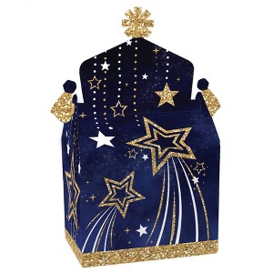 Big Dot of Happiness Starry Skies - Treat Box Party Favors - Gold Celestial Party Goodie Gable Boxes - Set of 12 - 1 of 4