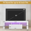 Modern TV Stand for 43'' + TV,51'' Entertainment Center with Drawer & Open Shelves, Wooden Media Console Table for Living Room Office - 2 of 4