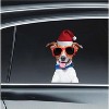 LEMONSODA Car Window Decal -  3D -  (Sunglasses Santa Dog) - 2 of 2