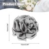 Unique Bargains Satin Flower Durable Elegant Large Peony Floral Lapel Brooch Pin - 2 of 4