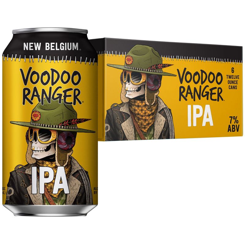 New Belgium Voodoo Ranger IPA Beer - 6pk/12 fl oz Cans, 1 of 10