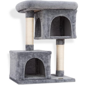 PAWBEE 33" Tall Cat Tree Tower – 2 Cat Condos, Sisal Scratching Posts & Large Plush Perch, Sturdy Cat Tower for Indoor Cats Large & Small - 1 of 4