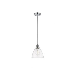 Bristol Glass - 1 Light Mini Pendant In Industrial Style-9.25 Inches Tall and 7.5 Inches Wide - 1 of 1