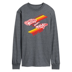 Men's - Hot Wheels - Valentine's You Make My Heart Race Long Sleeve Graphic T-Shirt - 1 of 4