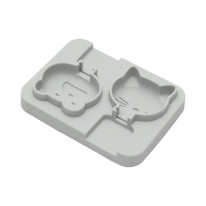 Unique Bargains Ice Pop Mould Double Mini Bears Cat Shape Comes with Plastic Stick Hand Washable 4.72"x3.62"x0.83" 1 Pc - 1 of 4