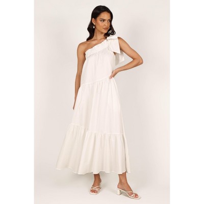 Petal And Pup Ava One Shoulder Maxi Dress - White L : Target