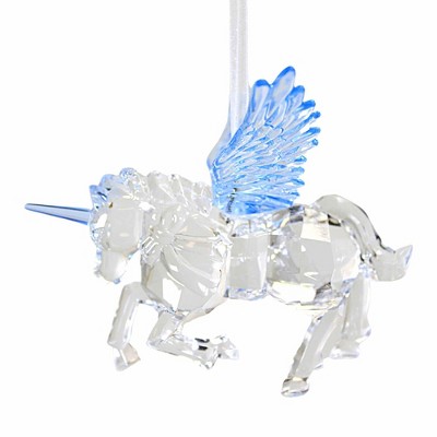 Crystal Expressions 3.75 In Unicorn Ornament Horn Flying Mythical Tree Ornaments