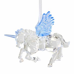 Crystal Expressions 3.75 In Unicorn Ornament Horn Flying Mythical Tree Ornaments - 1 of 3