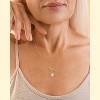 Molenia Pearl Mom Necklace for Women, 18K Gold Plated Freshwater Pearl Pendant Necklace June Birthstone Jewelry Mothers Day Anniversary Birthday Gifts - 3 of 4