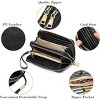 Women’s Leather Clutch Wallet – RFID Blocking Wristlet Purse with Large Capacity, Credit Card Holder, Zipper Pocket & Hand Strap - 4 of 4