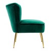 WestinTrends Phoebe Upholstered Tufted Velvet Accent Chair With Metal Leg - 4 of 4