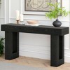 MAYEERTY 63" Wooden Console Table, Farmhouse 2-Tier Sofa Table Entryway Table - 3 of 4